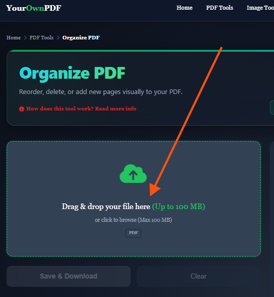 Upload File Interface